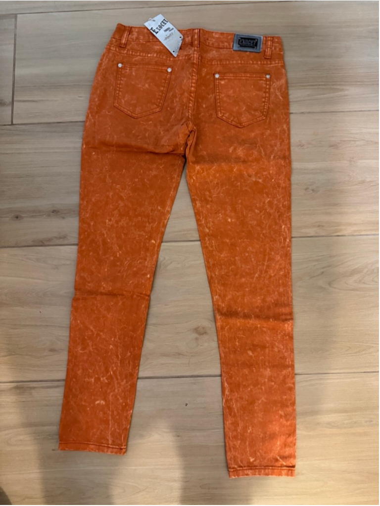 New Exocet Skinny Stretch Distressed Colored Jeans 7 31/29